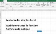 additionner avec la fonction somme automatique sous Excel