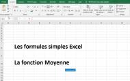 Tableur Excel - Calculer une moyenne dans une feuille de calcul